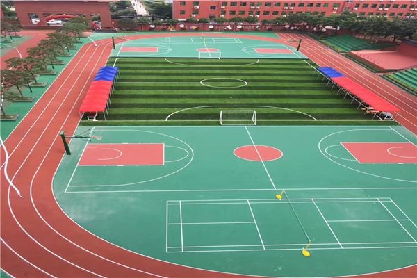 宜興硅PU塑膠籃球場