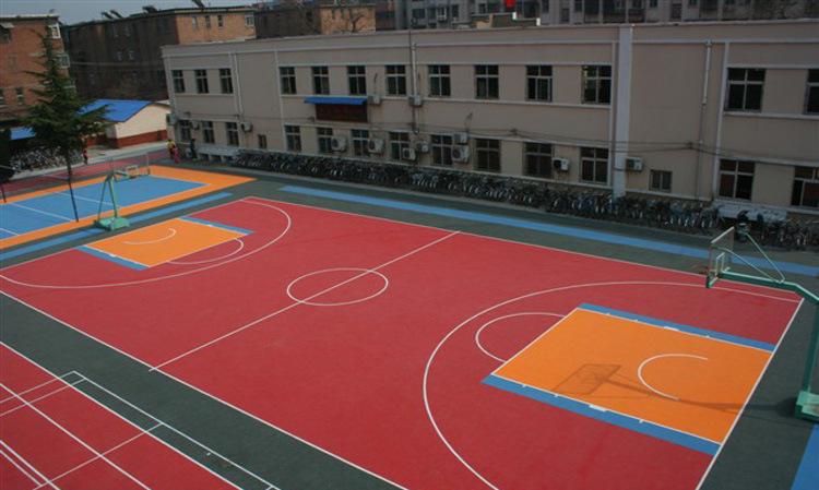黃山硅PU材料籃球場(chǎng)